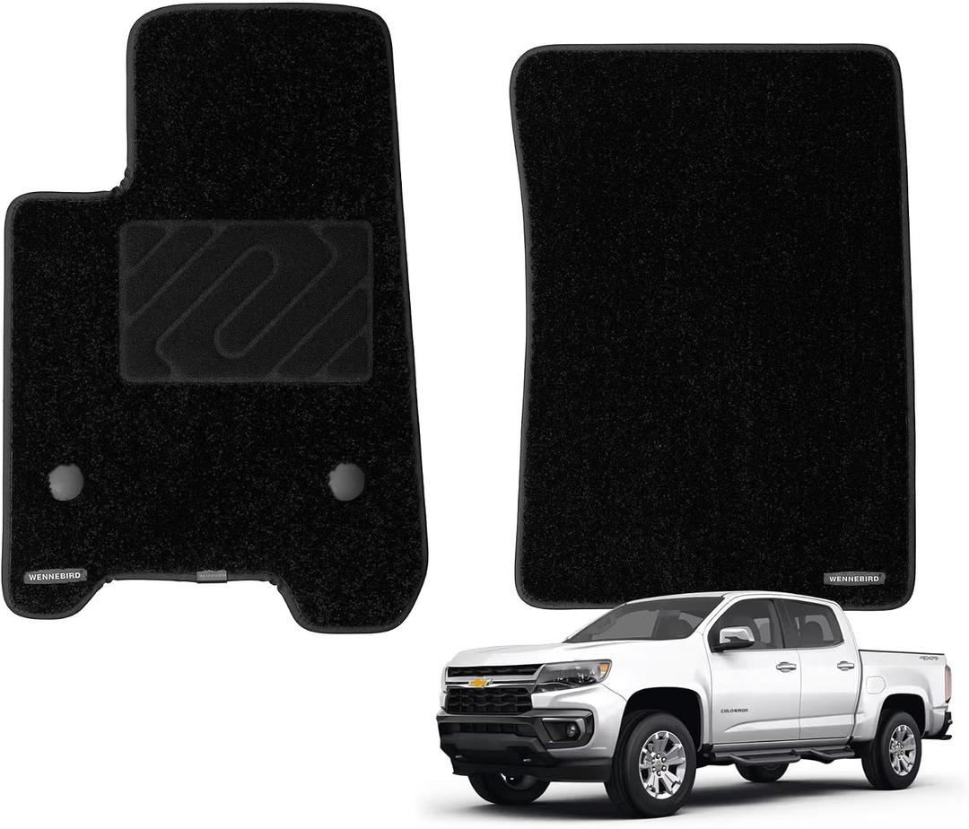 WENNEBIRD Front Carpet Floor Mats for Chevrolet Colorado 2023-2026, 2Pc