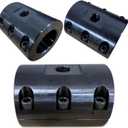 Baja Racing 1.5 Steering Tube Clamp  4130 Chromoly Steel, Black Powder Coat  High Strength, Precision Fit, Off-Road Suspension Bracket for Jeep, UTV, 4x4 Builds.