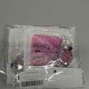 2 x Cute Badge Holder with Retractable Reel, Vertical Id Badge Case for Work, Office, Nurse, Teacher, Women, Student Gifts, Heavy Duty Card Protector with Carabiner Clip-Pink