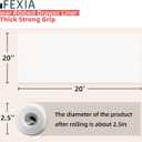 FEXIA Shelf Liners for Kitchen Cabinets Non-Slip Drawer Liner 20 Inches x 20 FT Waterproof & Oil-Proof Non Adhesive Durable Material Fridge Liner for Shelves, 20"W x 240"L