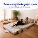 Hazli Matrix AirCell Memory Foam Camping Mattress Pad - CertiPUR-US Roll Up Mattress for Adults - Portable Foam Sleeping Mats for Camping - Camp Cot Sleeping Pad - Floor Sleep Mat Bed Roll for Car RV