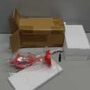 Christmas Snow Globe Lantern, Glitter Lighted Christmas Mini Streetlamp Home Table Decorations-Snowman