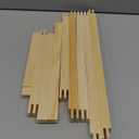 Hotop 6 Set Stretcher Bars for Needlework 6 Size Wooden Canvas Stretcher Bars for Needlepoint Embroidery Stitch Frame Set Bundle with Crafts (Natural)