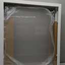 Snughome Clear Freestanding Dog Gate, 23.62" H Acrylic Pet Gate, 61.2" W