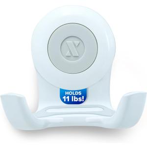 SlipX Solutions On The Dot Power Lock Suction Cup Hook, Razor Holder & Phone Cradle (Perfect for Shower & Mirror, Holds 11 lbs), No-Drilling, No Tools, Rust-Proof, Waterproof, Removeable