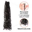 Yanky Twist Crochet Hair 10 Inch 10 Packs Pre-Twisted Brown Micro Spring Twist Boho Senegalese for Black Women(4#, Total 200 Strands)
