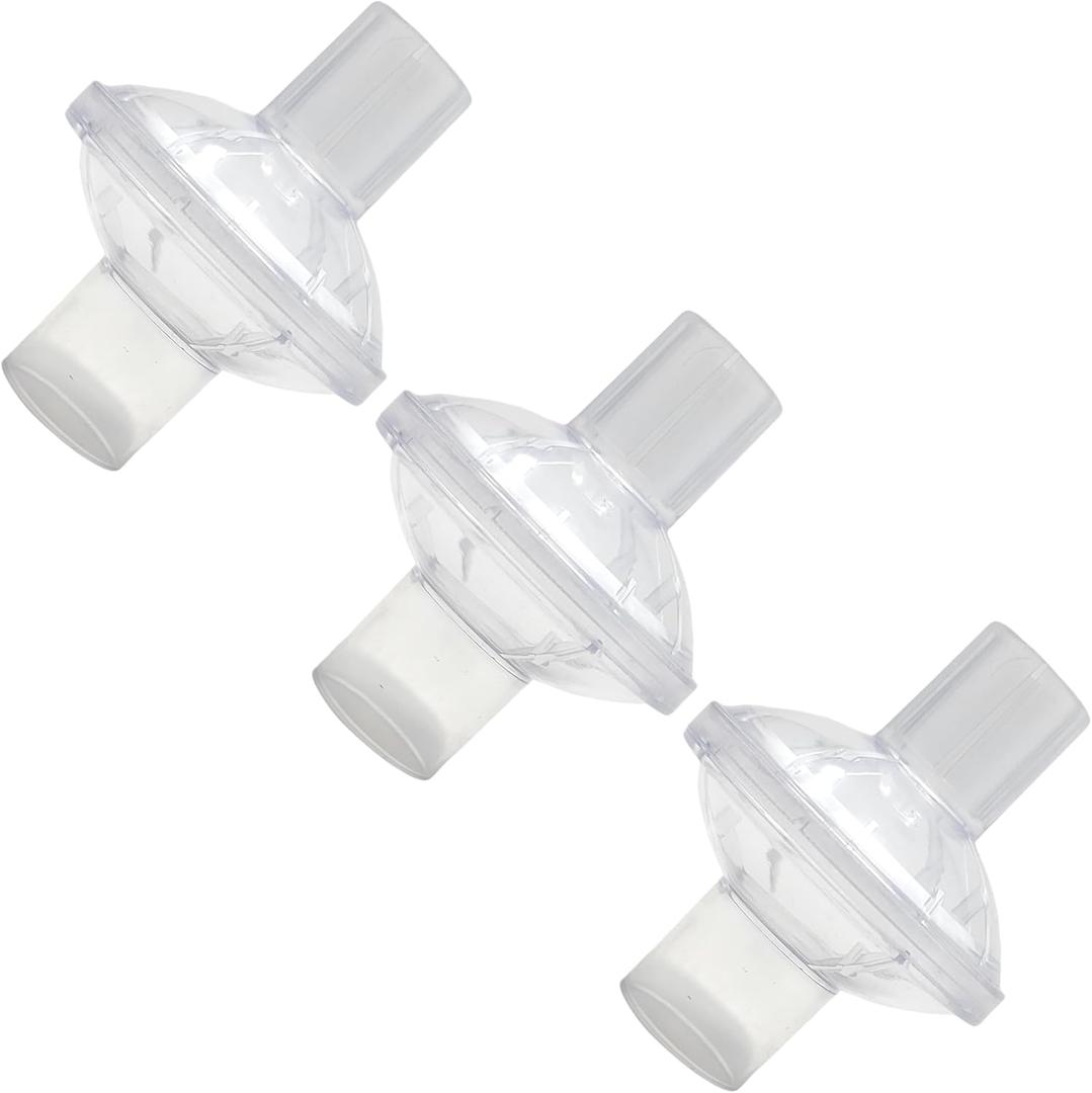 Mars Wellness Universal Fit CPAP Inline Filter for CPAP Machines - Compatible with Resmed, Dreamstation Machines - 3 Pack