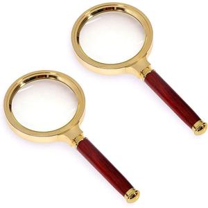 Magnifying Glass 6X Magnification 2 Pack Magnifier Handheld Magnifier for Science, Reading Book, Inspection