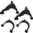 Front Upper & Lower Control Arm with Ball Joint Fit for Toyota Tacoma 2005-2015 Base Pre TRD Runner L4 V6 2.7L 4.0L 4WD RWD-4 PCS Suspension Kit K621475, K621294, K621474, K621293