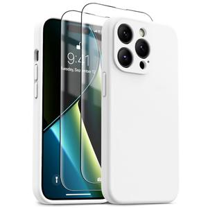OTOFLY for iPhone 15 Pro MaxCase, Upgraded Silicone 15 Pro Max  Phone Case Shockproof Women Men Girl Protective Case Cover for iPhone 15 Pro Max - White