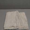 MIULEE Pack of 2 Corduroy Decorative Euro Sham Throw Pillow Covers 22x22 Inch Soft Boho Striped Pillow Covers Modern Farmhouse Home Decor for Sofa Living Room Couch Bed Cream White