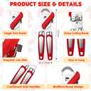3 Set Stainless Steel Manual Can Openers with Magnet Include 1 Can Openers & 1 Jar Opener Gripper Pad & 1 Beer Opener Keychain Heavy Duty Bottle Open with Grip Handle for Weak Hands Seniors