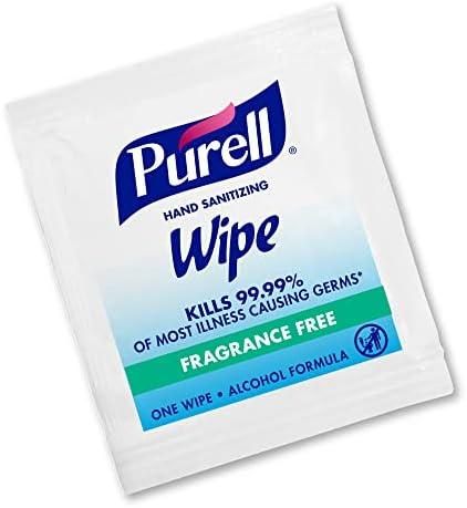 Purell Hand Sanitizing Wipes, Alcohol Formula, Fragrance Free, 300 Count Individually Wrapped Hand Wipes - 9020-06-EC, Not 300