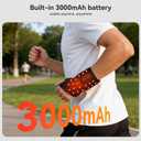 Cordless Hand Wrist Heating Pad with Massage,Tenosynovitis Arthritis Carpal Tunnel,Wrist Pain Relief,Rechargeable 3000mAh Battery,3 Heat Vibration Levels,Heated Wrap Brace,Hot Therapy Gifts