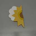 AWISBI Wooden Cloud and Sun Rainbow Decoration, Boho Baby Nursery Decor, Woodland Nursery Decor, Kids Baby Room Decor for Nursery Children Baby Kids Boys Girls Bedroom Decor Shelf