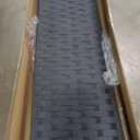 FDW Room Divider 6FT Wall Divider Wood Screen 4 Panels Wood Mesh Hand-Woven Design Room Screen Divider Indoor Folding Portable Partition Screen, Black