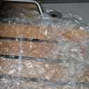 Seachrome 28-inch x 15-inch in ADA Folding Wall Mount Bathroom Shower Seat Bench, Teak Phenolic Seat