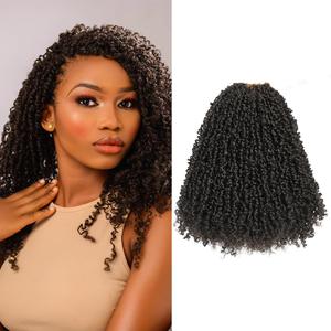 Youngther 12 Inch Brown Crochet Yanky twist hair 6 Pack Pre-Twisted Fluffy Short Passion Twist crochet hair for black women Soft crochet hair pre looped for senegalese twist hair extension(#4)