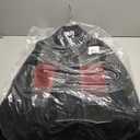 London Fog Women's Single-Breasted Wool Coat With Scarf, Black, Extra Large