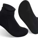 Gogokids 3mm Neoprene Wetsuit Socks for Kids, Keep Warm Toddler Water Socks, Anti-Scratch, Non-Slip, and Anti-Scald (2.5-3.5 Big Kid, Black)
