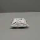 Mini Christmas Tree Skirt 18 Inch, Soft White Plush with Pink Glitter Snowflakes, Festive Xmas Ornament Mat for Indoor Home Decorations