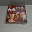 DecorbyHannah Valentines Day Tree Ornaments Decorations, 40ct Red Black Heart Shaped Ornament Set for Tree, Shatterproof Hanging Ball Valentine's Day Christmas Ornaments for Wedding Anniversary Party