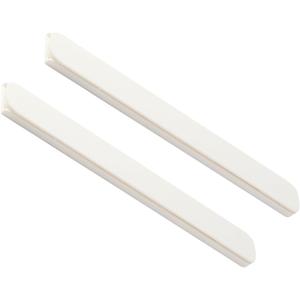 DOITOOL 2 Pcs Plastic Drawer Slides 10.38" White Self Adhesive Drawer Slides Pull Out Rail for Cabinet Shelves Baskets Bins Home Organization