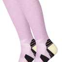 +MD Cotton Compression Socks for Women and Men 4/6 Pairs 15-20 mmHg Knee High Socks for Sports Travel Nurse Edema (9-11)