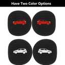 2PCS Car Cup Holder Coaster Compatible with 2019-2025 Toyota RAV4 Silicone Non-Slip Cup Holder Coasters for Toyota Interior Accessories(Black&Red)