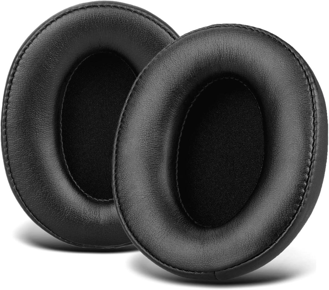 Replacement for Sony MDR 7506 Earpads Cushions, Noise Isolation Over Ear Headphone Pads Fit for Sony MDR V6/ MDR V7/ MDR-CD900ST, Soft Protein Leather Easy Installation (Black)