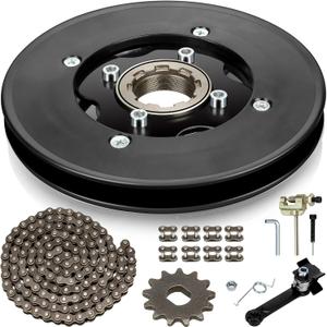 Rear Sprocket Freewheel Chain Plate Guide Assembly Compatible with Razor MX650 MX500 SX500 RSF650 Dirt Bike Electric Rocket Motocross Motorcycle Parts with 25H 132 Link Drive Chain Tensioner
