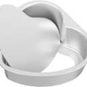 Heart Shaped Cake Pan 6 Inch Aluminum Cake Tin Baking Cake Mould for Weddings Birthday Party, Heart-shaped Small Cake Pan for 1-2 Servings