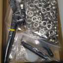 Grommet Tool Kit, 3/8 Inch Handheld Eyelet Kit Hole Punch Grommet Eyelet Press Pliers with 300 Silver Anti-Rust Grommets for Tarp Leather Fabric Tent and So On (1-Die Set: 3/8")