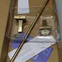 RUACQ Gold Towel Bar 18 inch, 304 Stainless Steel Towel Racks for Bathroom Wall Mounted, Heavy Duty Bath Towel Rod with Square Base(Brushed Gold)