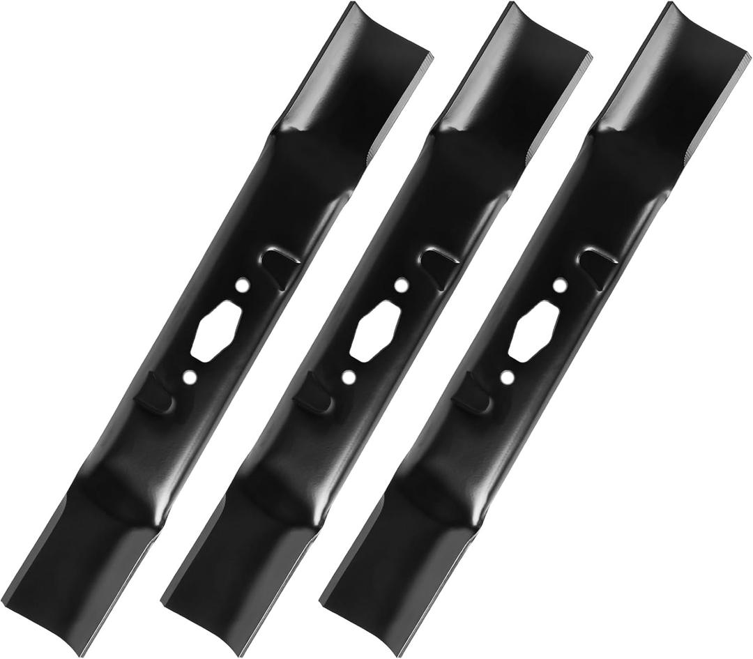742P05086-L Low Lift Blades for 54" Mower Deck, Compatible with Cub Cad-et ZT1 ZT2 XT1-ST54 XT1-GT54, M-TD, Troy-Bilt, Replaces 742-05086-L, 490-110-Y201, 490-110-C201, CMXGZAM110201, 3 Pack