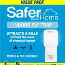 Safer Home Indoor Plug-in Fly Trap - SH502-1R5SR - Effective Fruit Fly Traps for Indoors, Gnat Traps for House Indoor, 400 Sq Ft Protection - Style: 1 Device + 5 Glue Cards