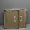 Large Fabric Storage Boxes, 2-pack, with Lids; 18-inch; Collapsible; Heavy Duty; Gray, Beige, Pink, Teal; Decorative Bin; for Closets, Toys, Blankets, Linens, Towels, Clothing (Beige)