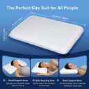 Ultra Thin Flat Pillows for Sleeping,Cooling Slim Memory Foam Pillow 2.25 in Height Ultra Thin Pillow,Low Profile Sleeper Pillows for Stomach Sleeper for Neck and Back Support Stomach sleeping pillow