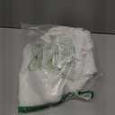 NICETOWN White Doorway Curtains 80 inches Long, Rod Pocket & Back Tab Semi Sheer Faux Linen Privacy with Light Filtering Window Treatments for Bedroom/Living Room, 2 Panels, W34 x L80