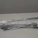 Medline 4 Leg IV Poles Stand, 2 Hook, 4 Caster, Chrome, 47 to 85" Adjustable Height