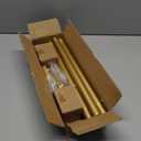 Double Curtain Rods for Windows Set 30 to 60 Inch,Gold Curtains Rod with 2PCS Drapey Pole Brackets,Small Extra Long 5/8" Diameter Blackout Cortineros Para Ventanas for Bedroom,Living Room