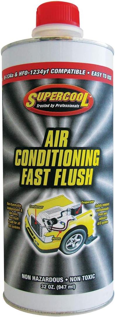Supercool TSI FFQ High-Temp A/C Flush, 32 fl. oz. (Flash Point Greater Than 250 F), White
