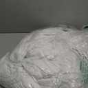 10x10ft Wrinkle Free White Backdrop Curtain for Parties Soft Fabric Drapes Wedding White Curtain Backdrop for Birthday Party Decorations Background for Photography 5x10ft, 2 Panels