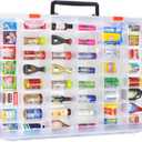 FULLCASE Collector Case Compatible with Mini Brands 5 Surprise Series 1 2 3 4 Mystery Capsule Real Miniature Collectible Toy Shopkins Littles Mart Toys Storage Organizer Container(Box Only) (Multicolor)