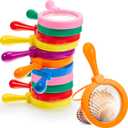 12 Pack Kids Science Learning Toys Kids Magnifying Glass with Stand Easy Grasp Jumbo Magnifiers 3X Magnification Exploration Science Preschool Learning Toys for Play Reading Book Map Insect