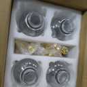 MHDCLY Coffee Bar Accessories, Coffee Syrup Dispenser  4pack,16.9oz Syrup Dispenser with Labels,Syrup Pump Dispenser for Coffee Bar(Gold Pump)