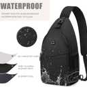 Pritent Crossbody Bags for Women Men Trendy Sling Bag Backpack Casual Chest Bag with Convertible Shoulder Strap