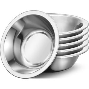 304(18/8) Stainless Steel Mixing Bowls for Kitchen, 8 Pack 6.3" 13.67 fl.oz Metal Mixing Bowls Set Stackable for Baking Serving Cooking Food Prep Storage Dishwasher Safe Lightweight