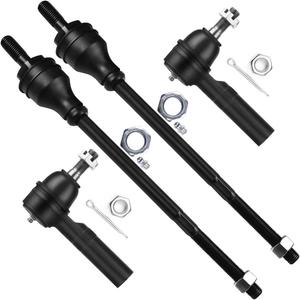 SCITOO 4pcs Front Suspension Kit Inner Outer Tie Rod End Fit 2003-2019 For Chevy Express 2500 Express 3500 For GMC Savana 2500 Savana 3500