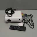 Mini Projector with Bult-in Speaker, 150ANSI Support 1080P, Auto Keystone Correction, 26"-120" Projection Screen, Portable Video Projector, Compatible with Laptop, HDMI, USB, AV